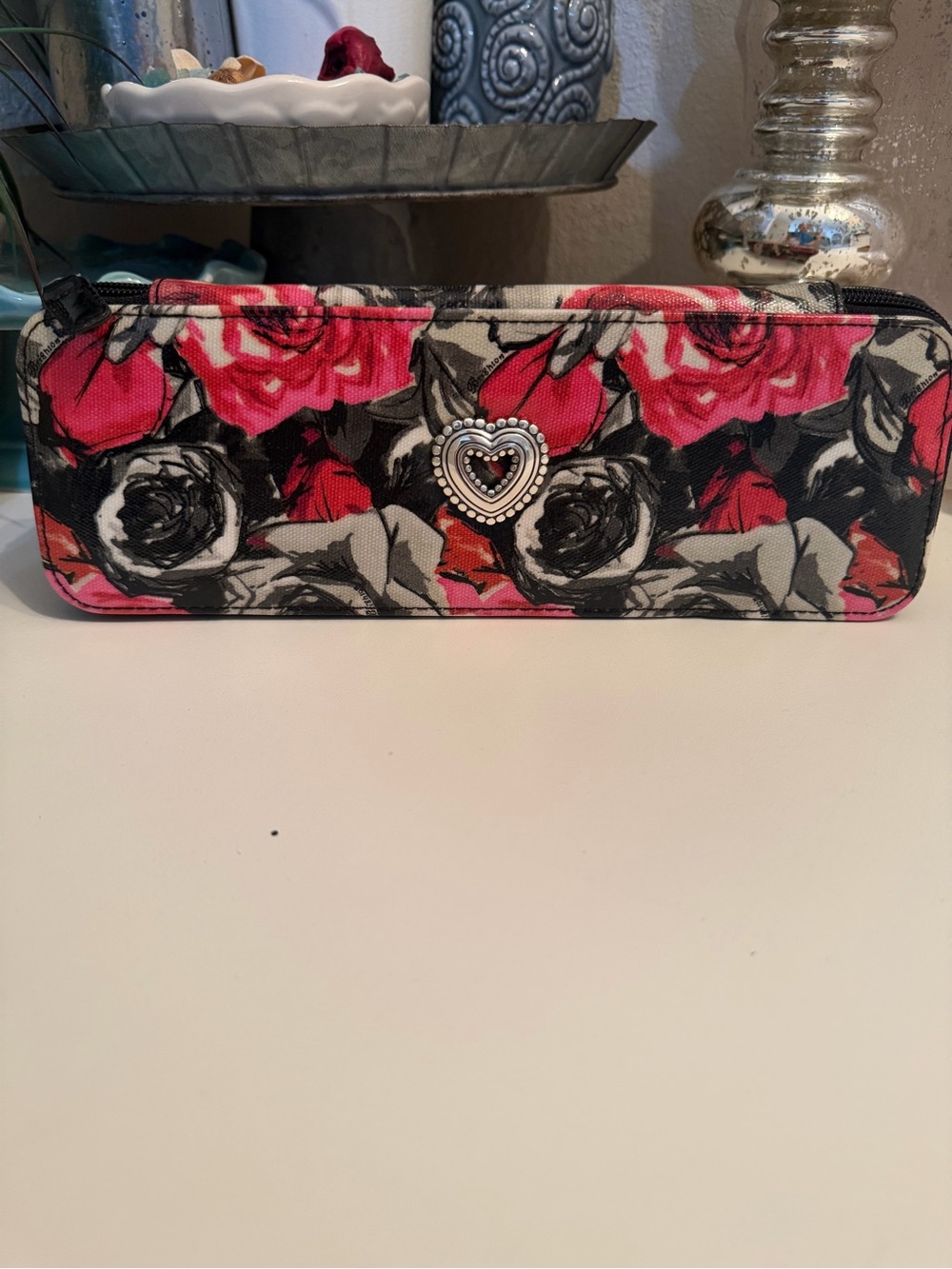 Brighton Madison Rose Zippered Travel Jewelry Box